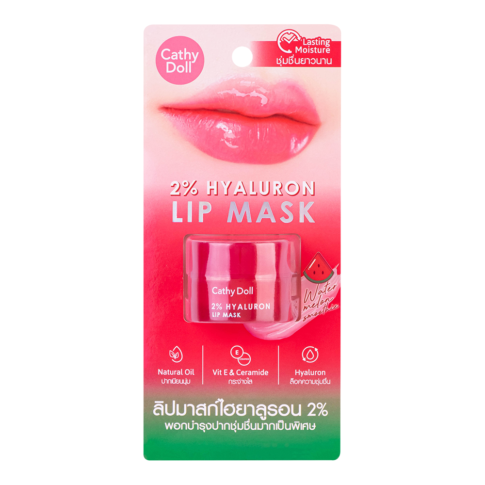 CATHY DOLL 2% HYALURON LIP MASK WATERMELON - 4.5G