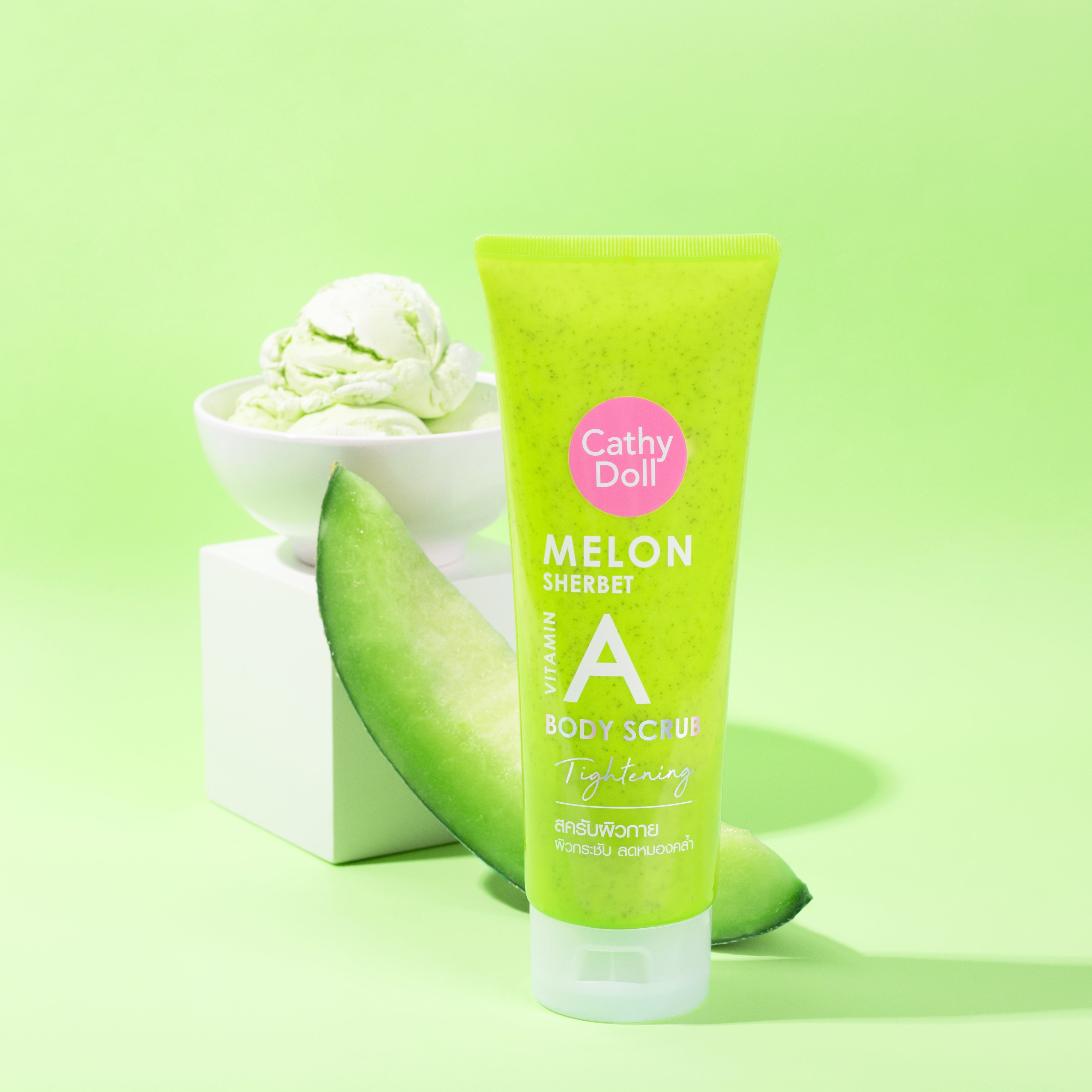 Cathy Doll Melon Sherbet Vitamin A Body Scrub Tightening - 320g
