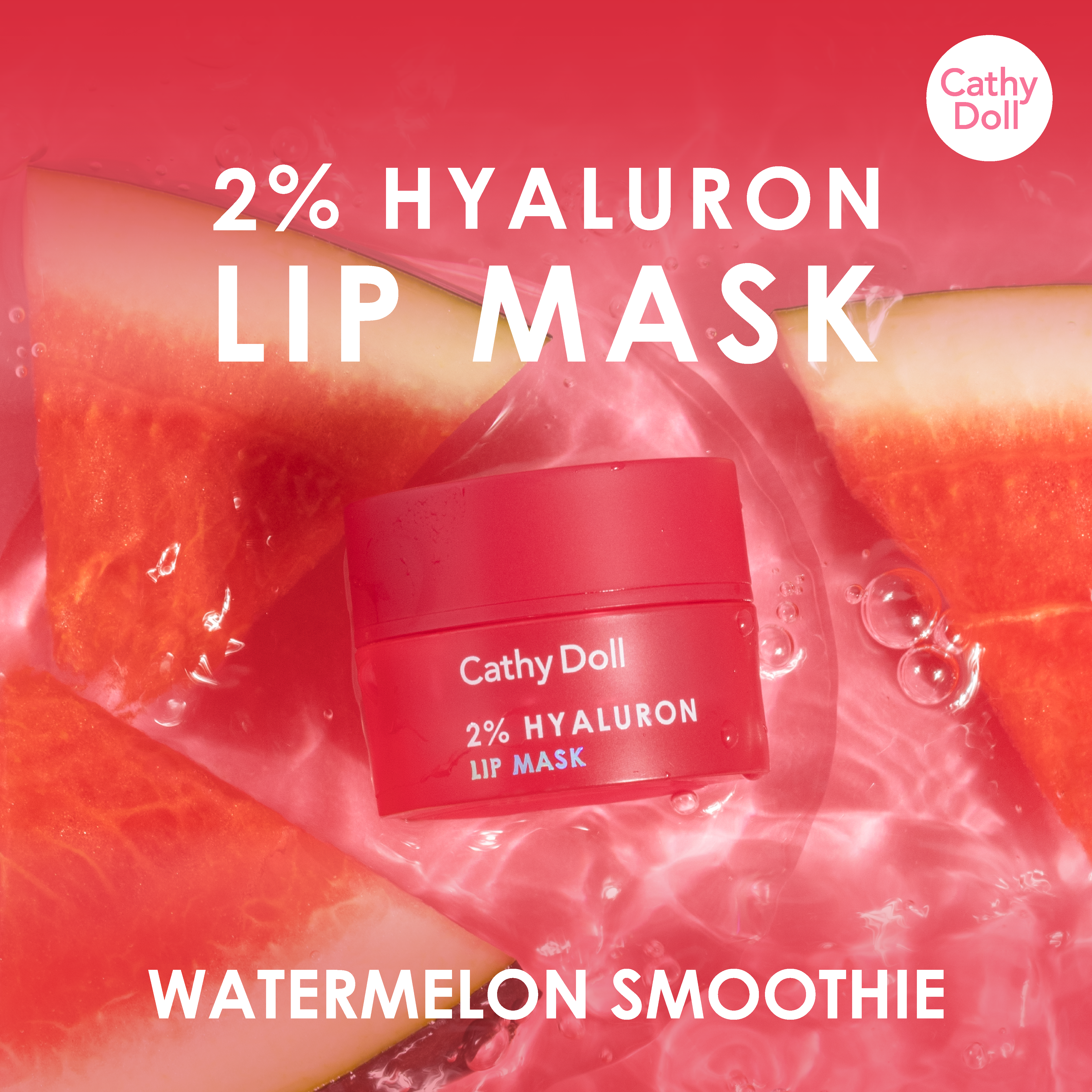 CATHY DOLL 2% HYALURON LIP MASK WATERMELON - 4.5G