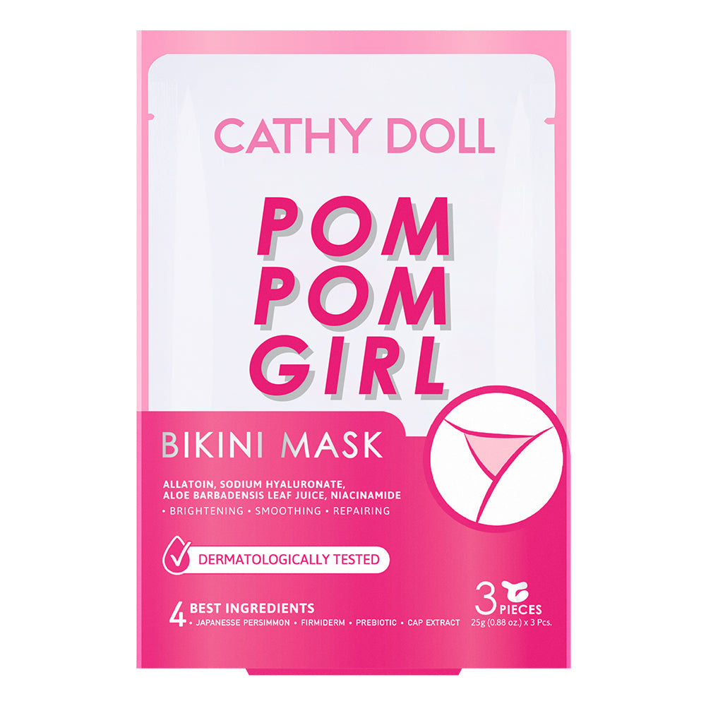 Cathy Doll Pom Pom Girl Bikini Mask - 3Pcs