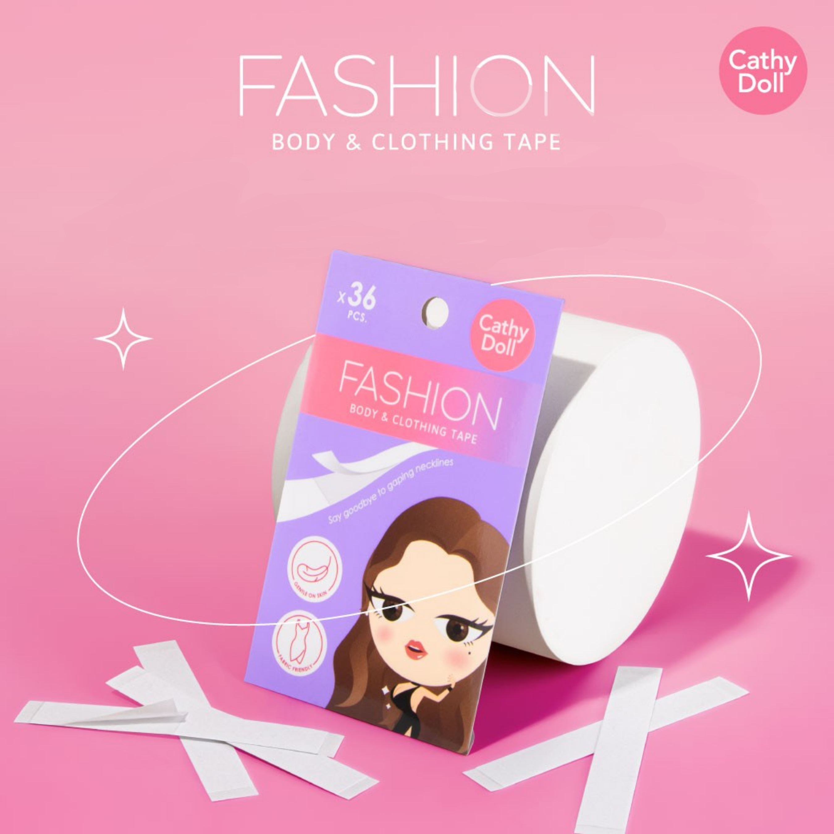 Cathy Doll Fashion Body & Clothing Tape 36Pcs